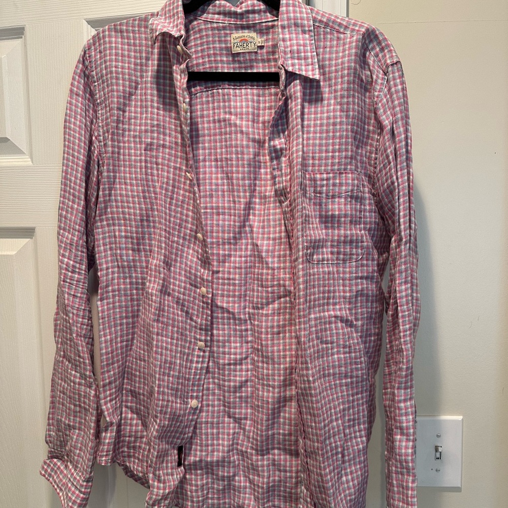 Faherty 100% Linen Button Down